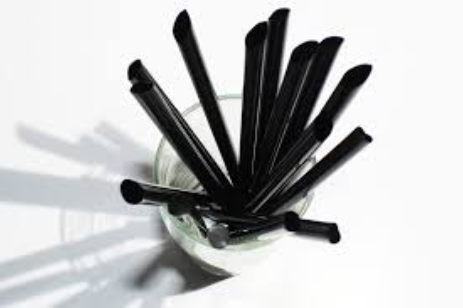 ECSTACY BLACK THICK STRAW (150PCS)